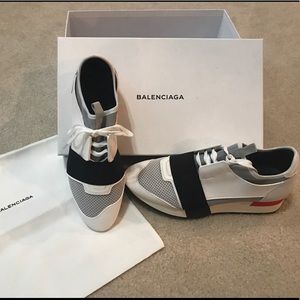 Balenciaga sneakers *never worn* "race carryover"